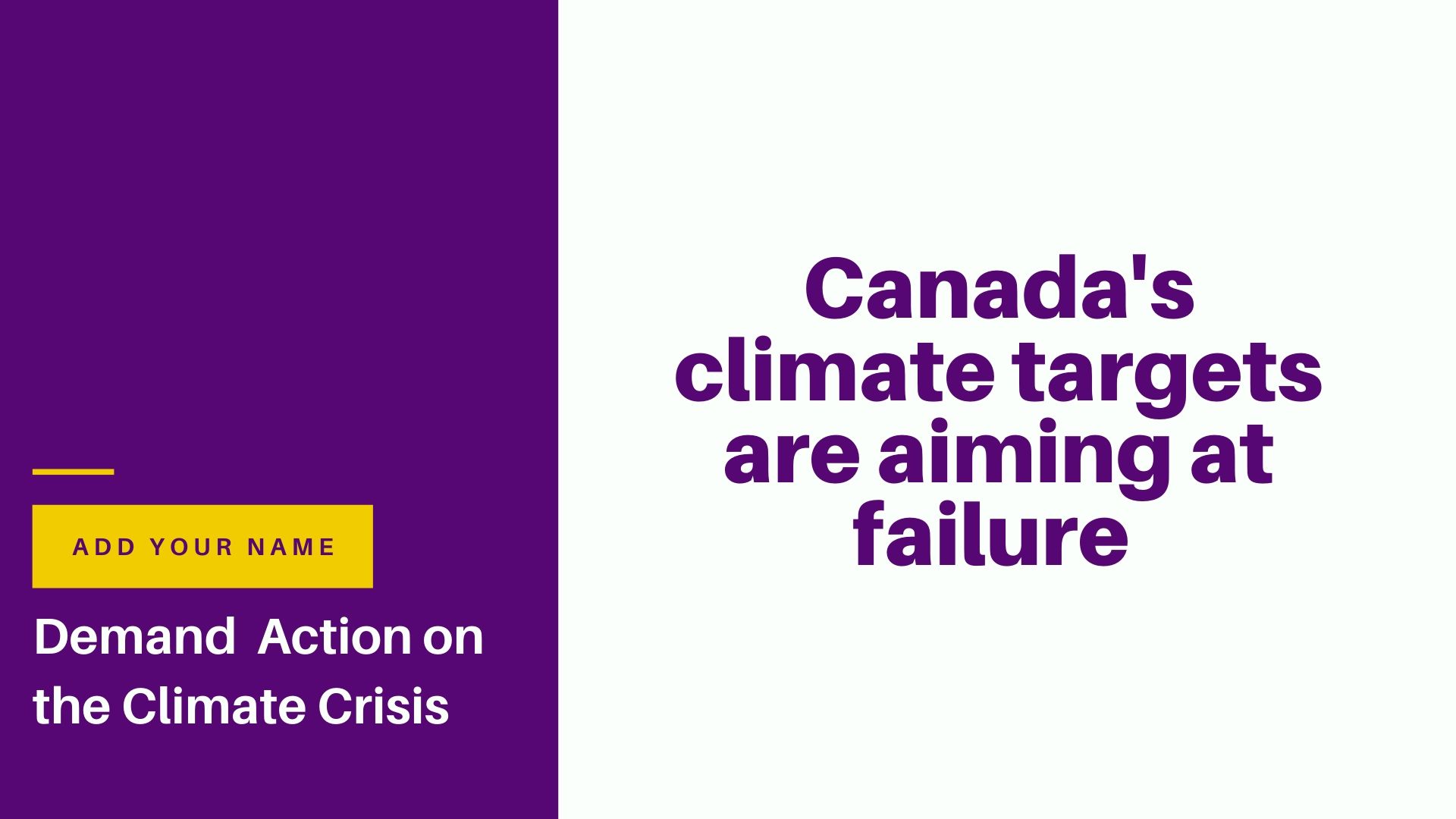 Demand that Trudeau adopt science-based climate targets